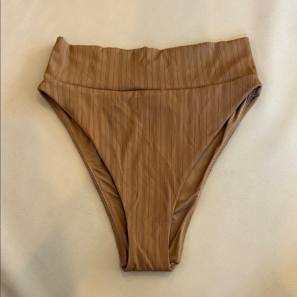 Arie Brown High-Waisted Bikini Bottom